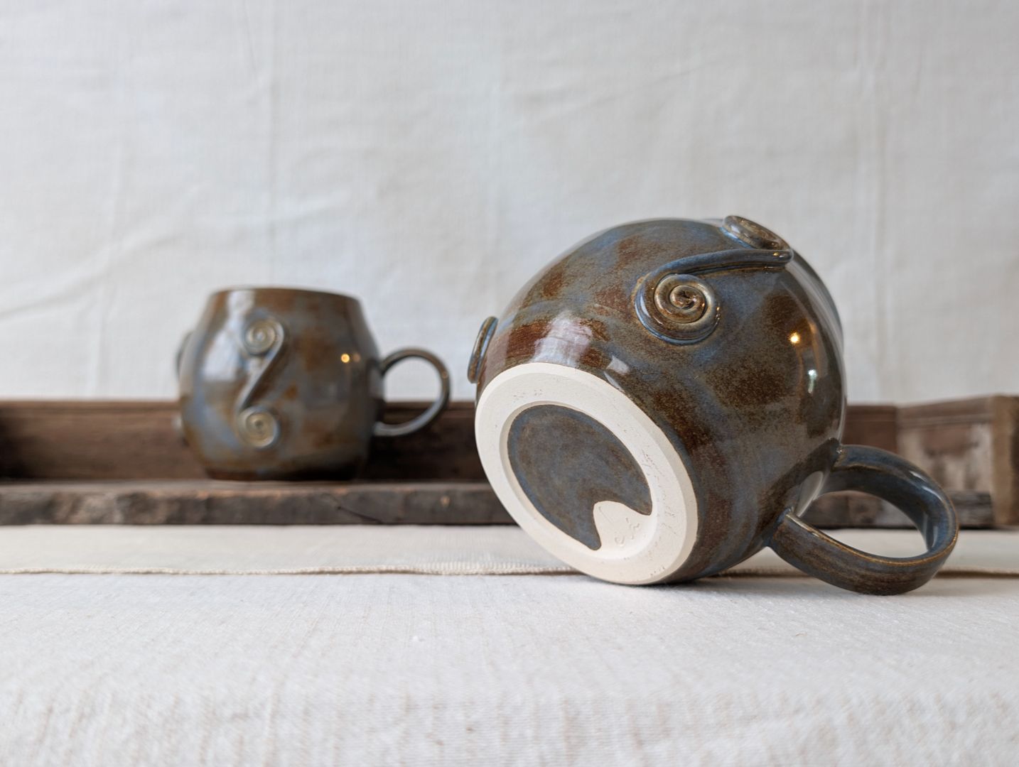 Large Swirly Mugs - Dusk
