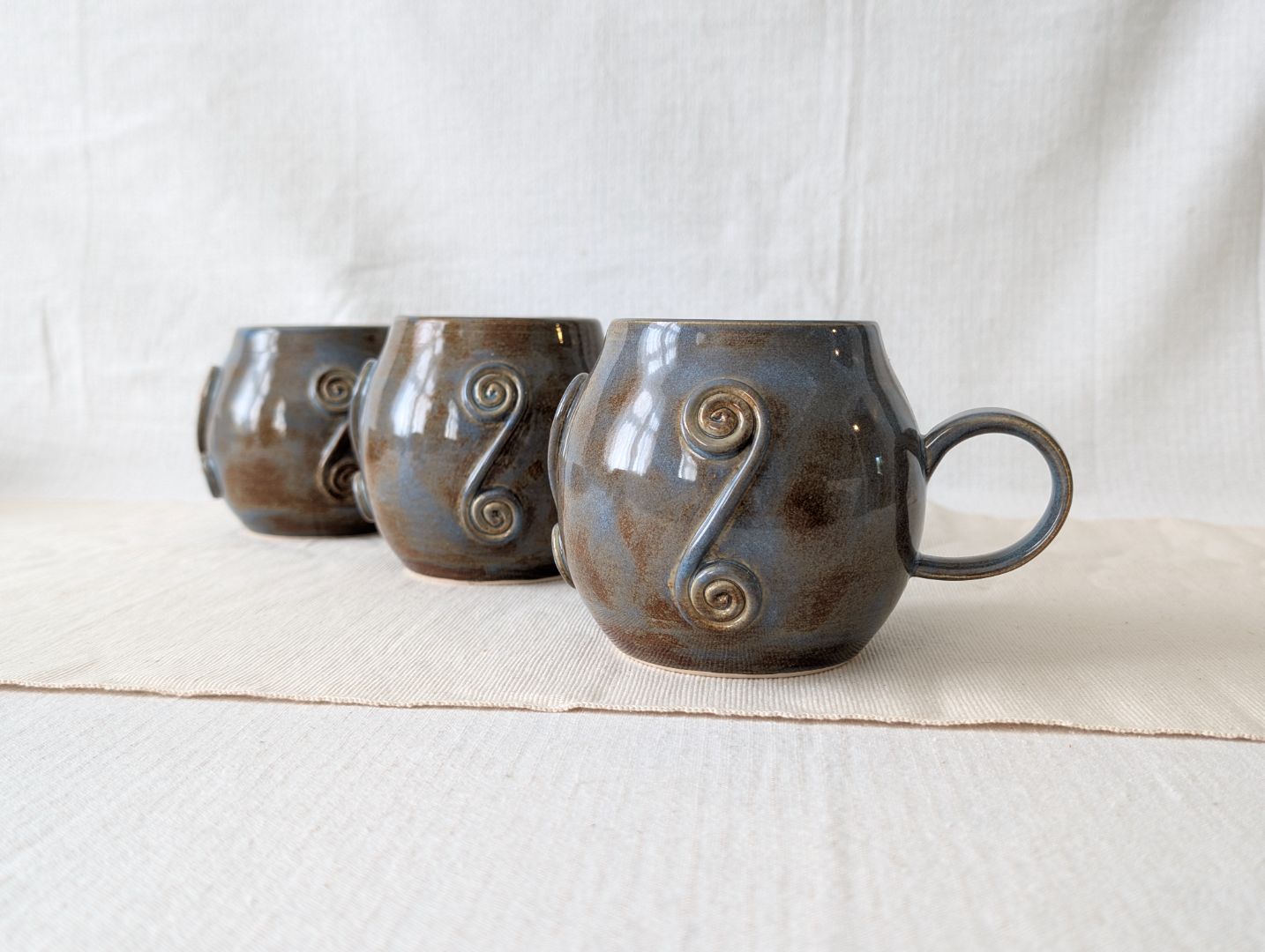 Large Swirly Mugs - Dusk