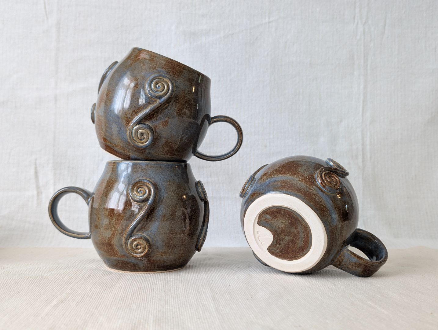 Large Swirly Mugs - Dusk