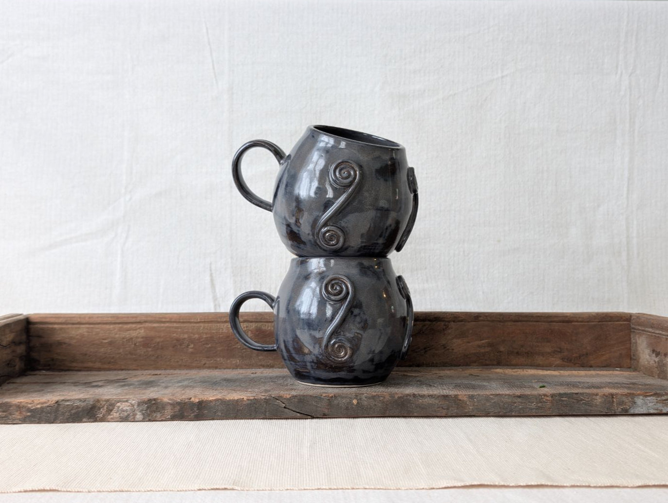 Large Swirly Mugs - Nightfall