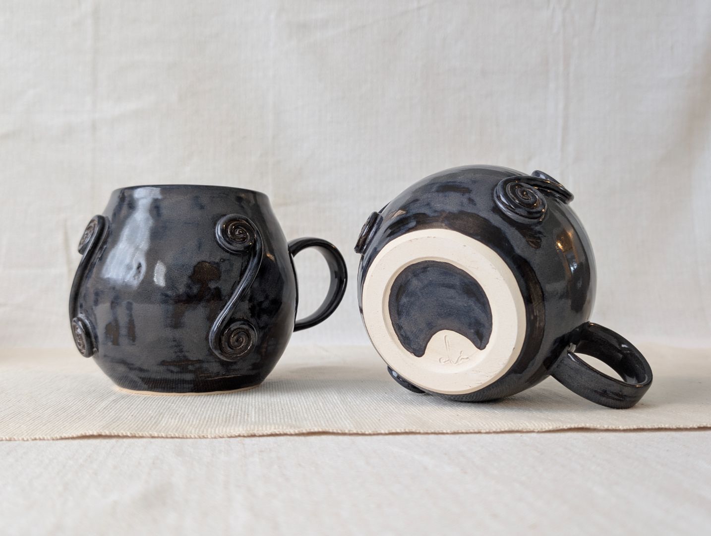 Large Swirly Mugs - Nightfall