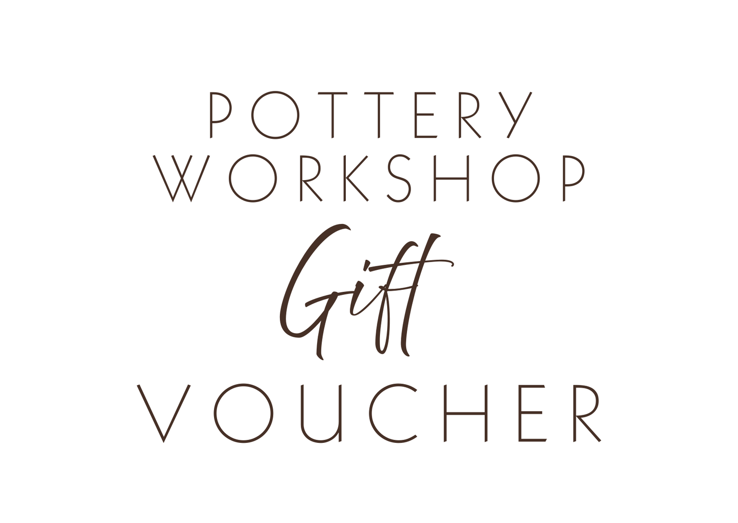 Pottery Workshop Voucher