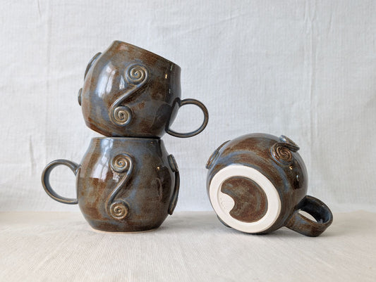 Large Swirly Mugs - Dusk